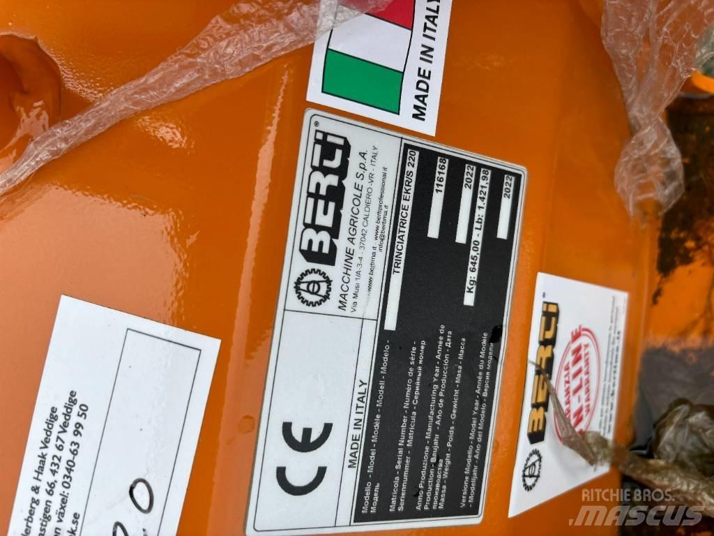 Berti EKR-S 220 Kosiarki łąkowe i wykaszarki