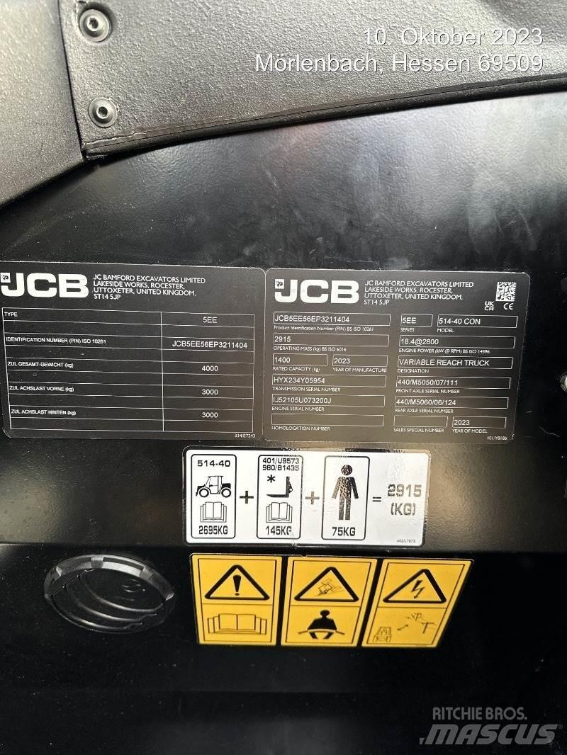 JCB 514-40 CON Ładowarki teleskopowe