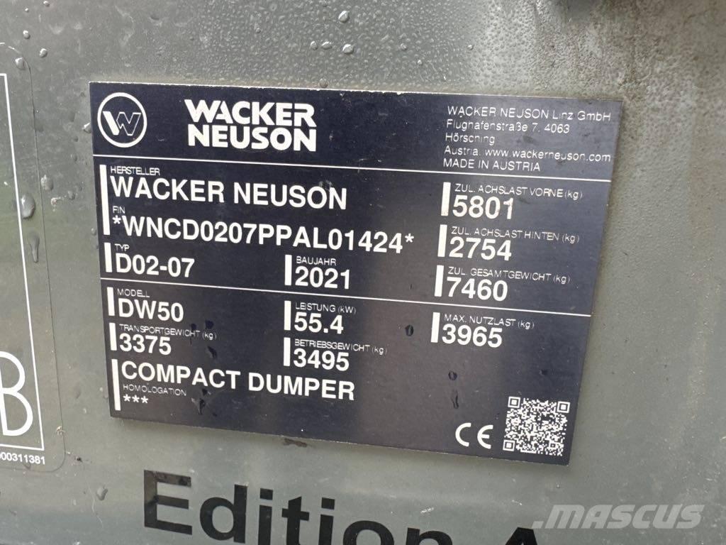 Wacker Neuson DW50 Wozidła kolebkowe
