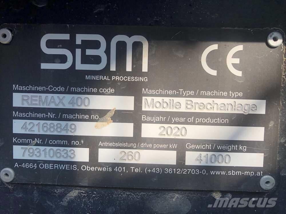 SBM Remax 400 Kruszarki mobilne
