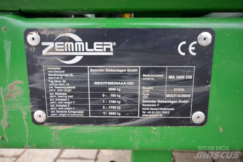 Zemmler MS 1600 Przesiewacze mobilne