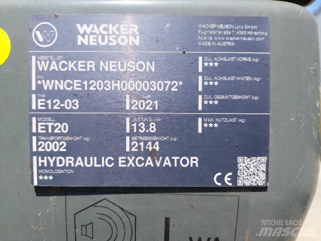 Wacker Neuson ET20 Koparki gąsienicowe