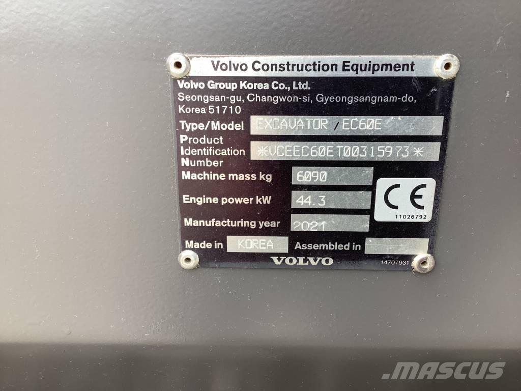 Volvo EC 60 E Koparki gąsienicowe