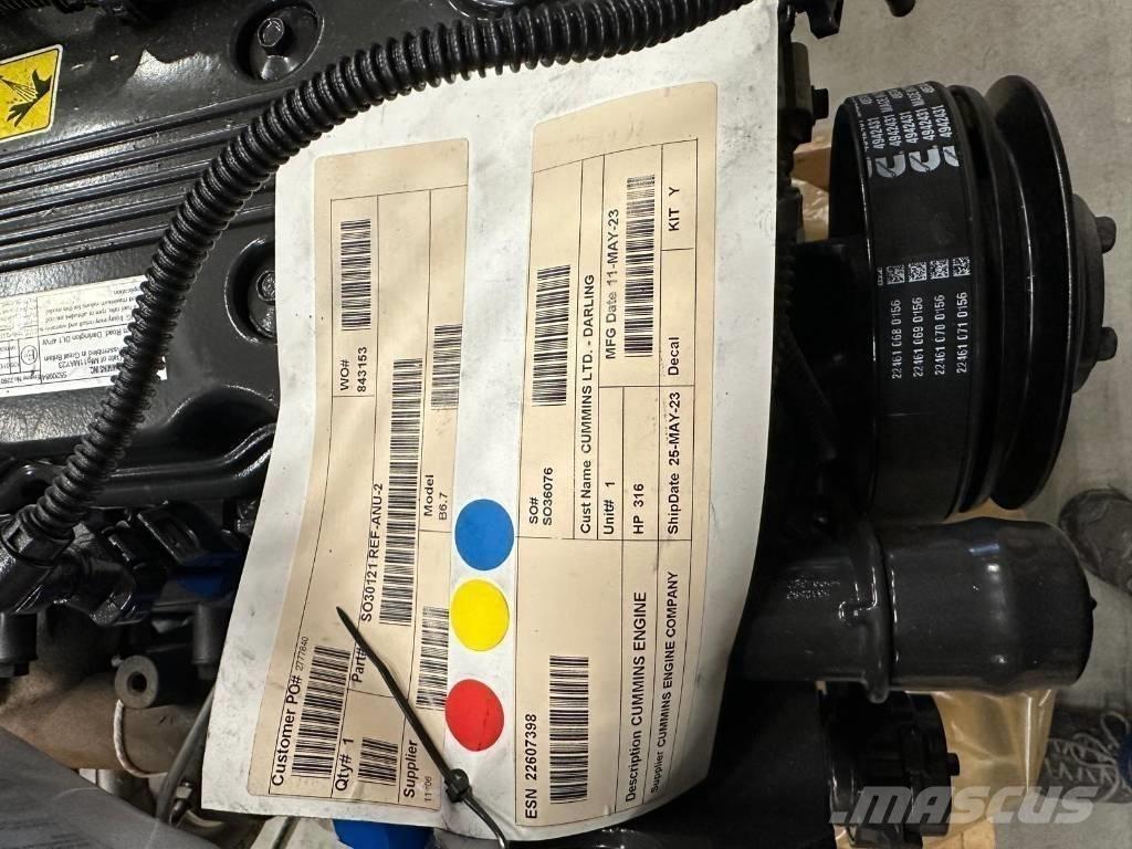 Cummins B6.7 FR95272 Maszyny rolnicze - Inne