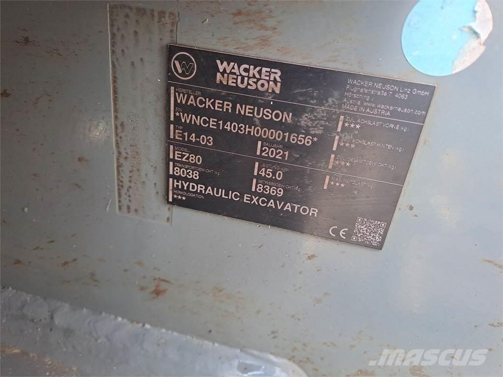 Wacker Neuson EZ80 Koparki gąsienicowe