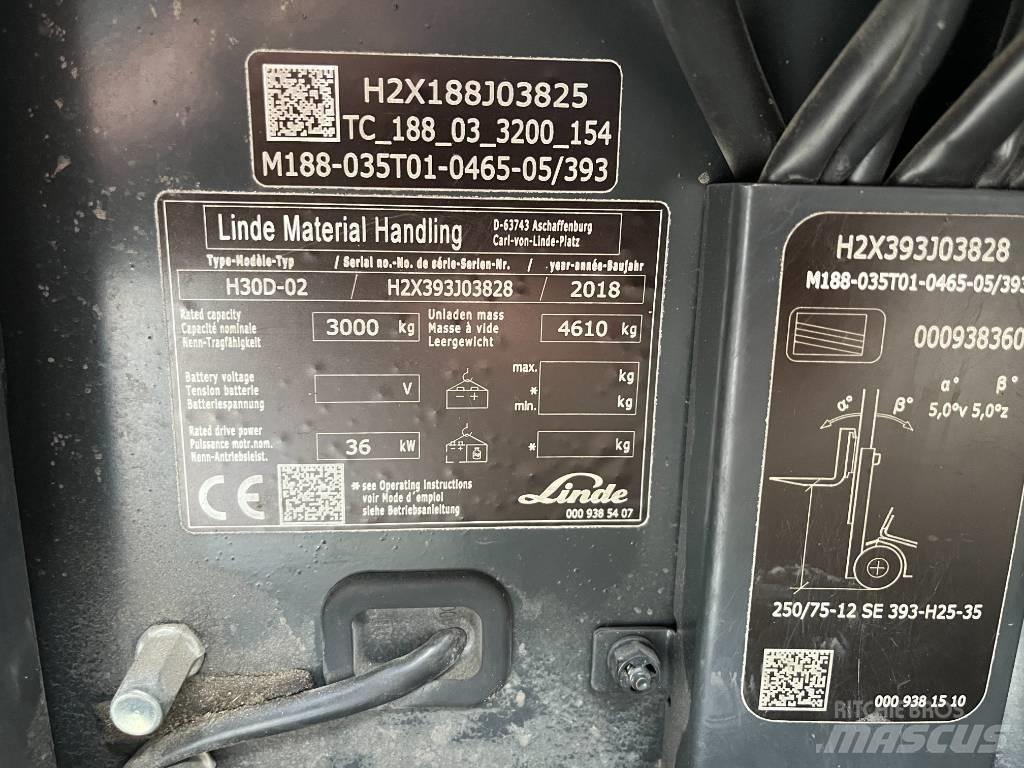 Linde H30D-02 Wózki Diesla