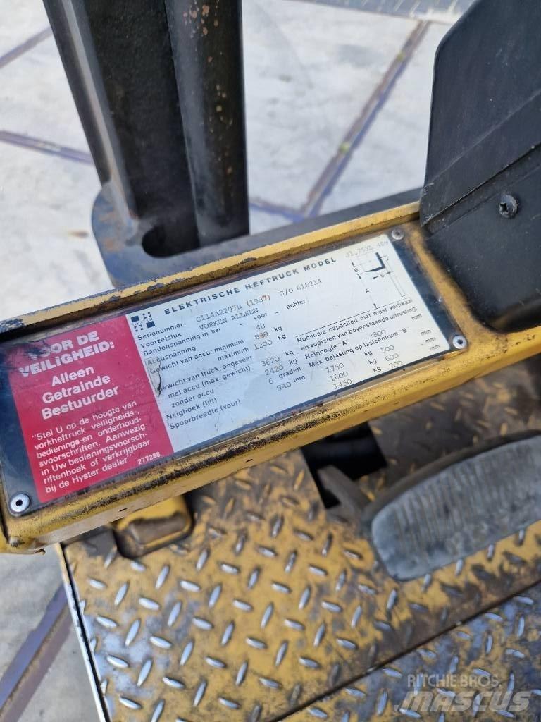 Hyster J 1.75xl Wózki elektryczne