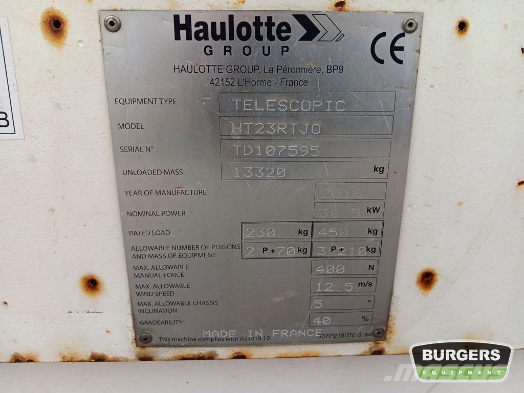 Haulotte HT23RTJO Telescopic boom lifts