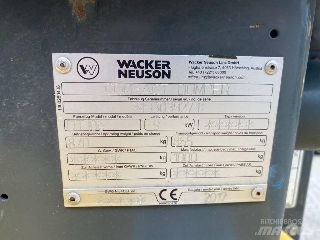 Wacker Neuson DT10e Wozidła gąsienicowe