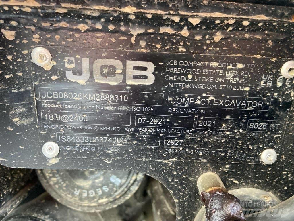 JCB 8026CTS Koparki gąsienicowe