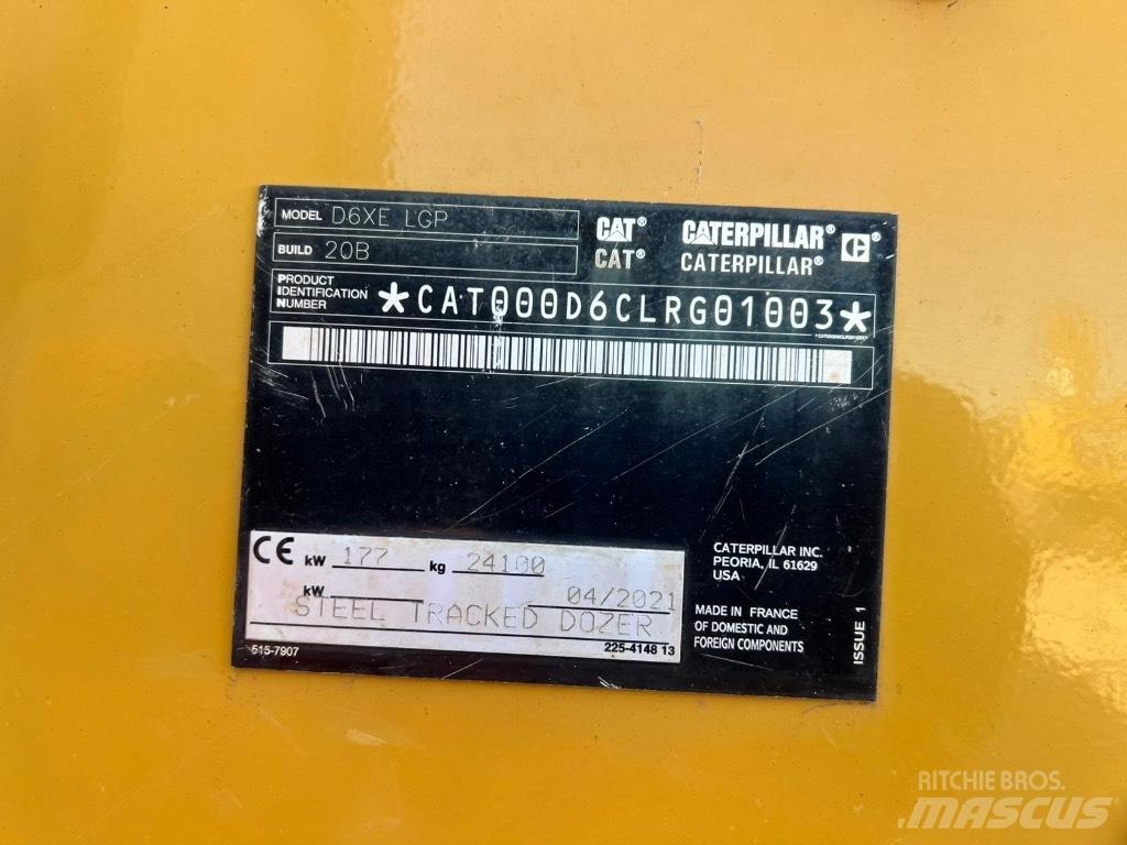 CAT D6XE Spycharki gąsienicowe