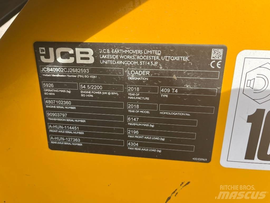 JCB 409 T4 Ładowarki kołowe