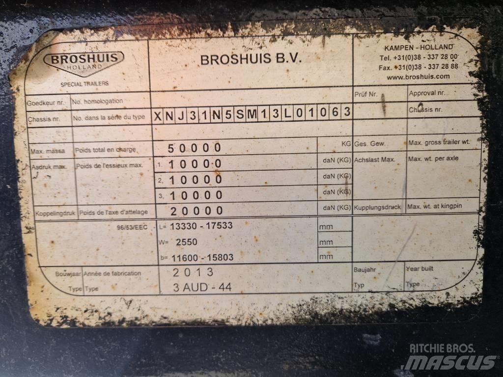 Broshuis Brønntralle Naczepy niskopodłogowe