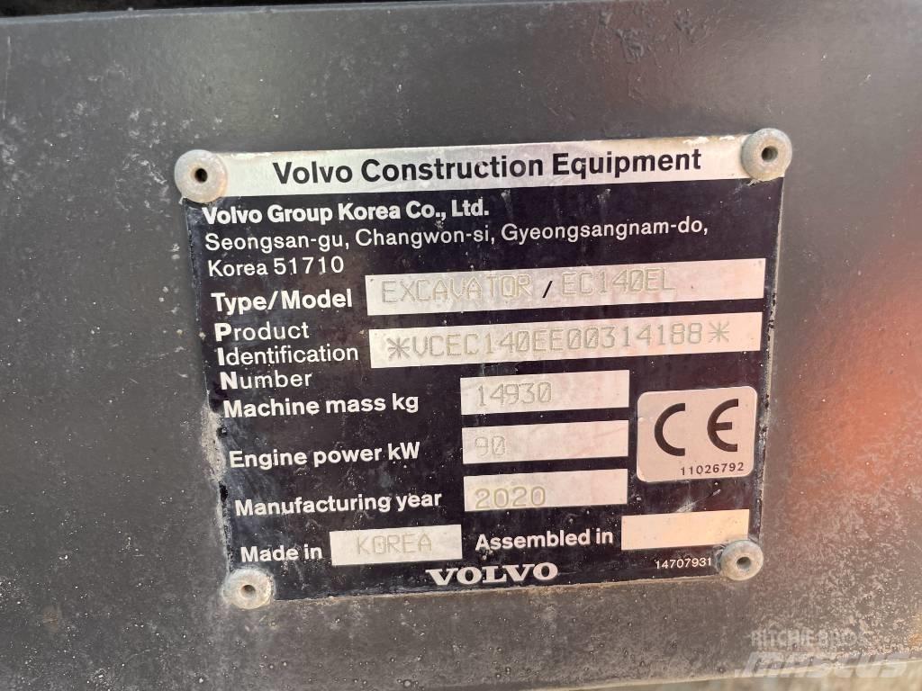 Volvo EC 140 EL Koparki gąsienicowe