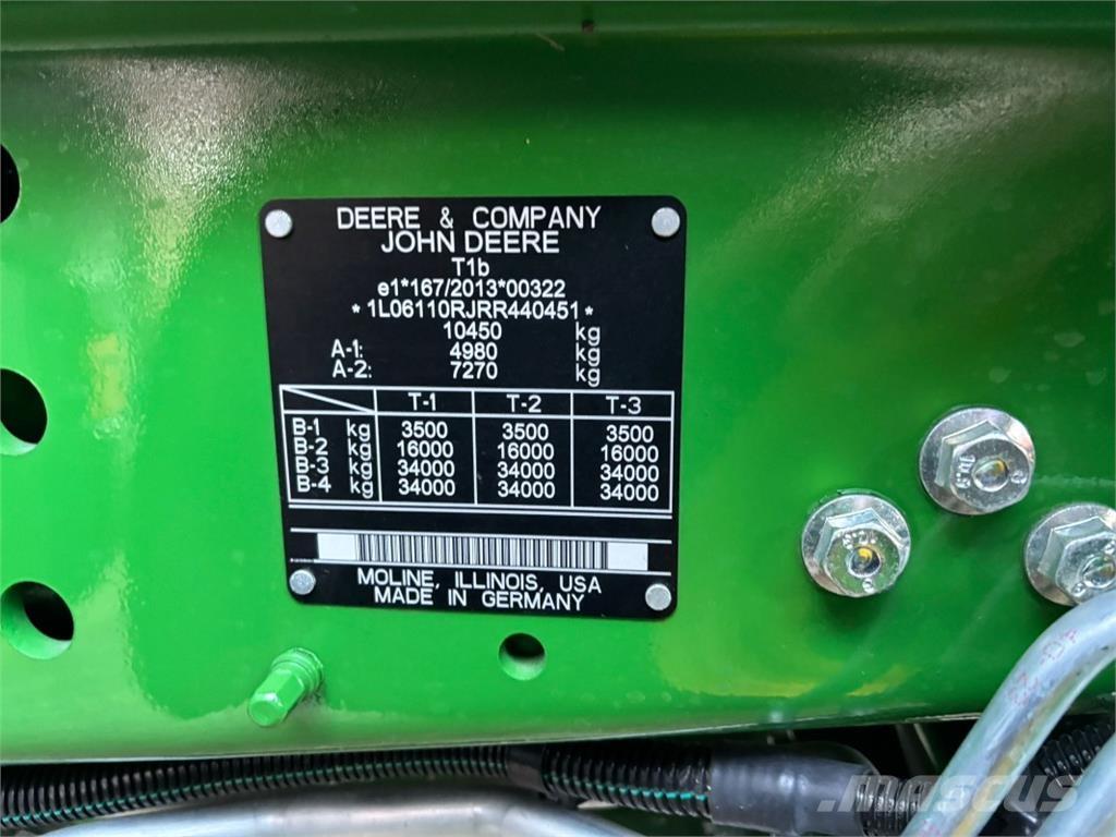 John Deere 6R110 Ciągniki rolnicze