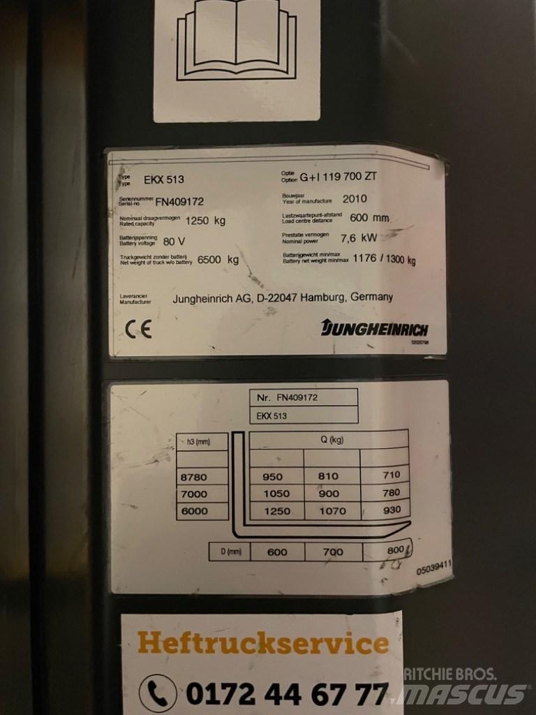 Jungheinrich EKX 513 Wózki kompletacyjne wysoko unoszące