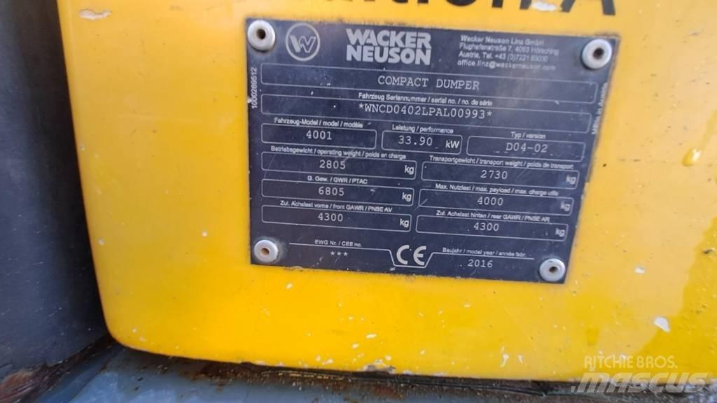 Wacker Neuson LD4001 Wozidła kolebkowe