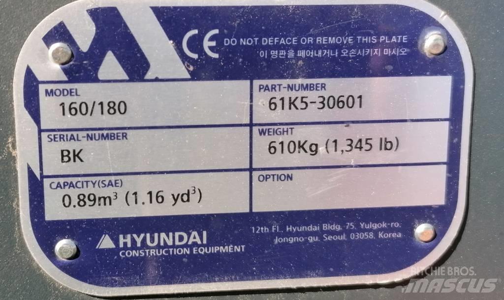 Hyundai 0.89m3_HX180 Łyżki do ładowarek
