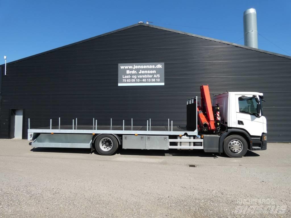 Scania p 220 Żurawie samochodowe