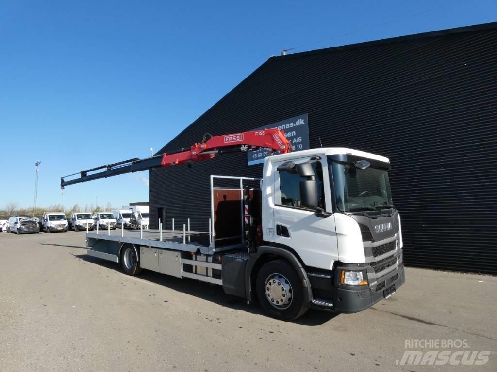 Scania p 220 Żurawie samochodowe