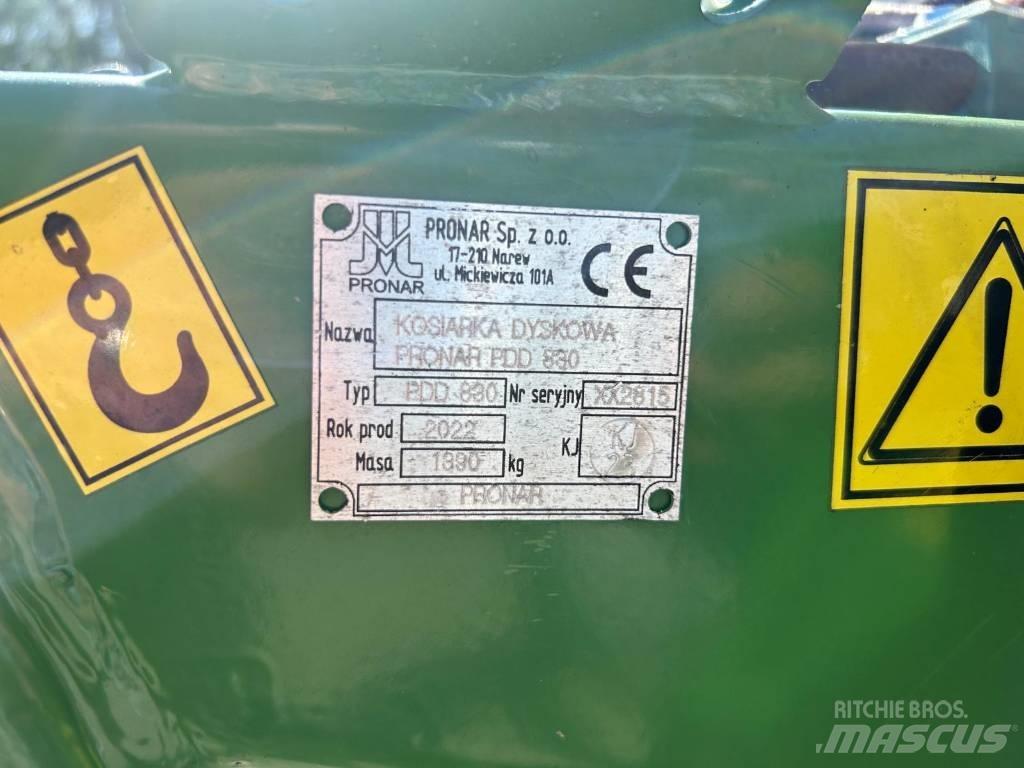 Pronar PDD830C Kosiarki ze wstępną obróbka paszy