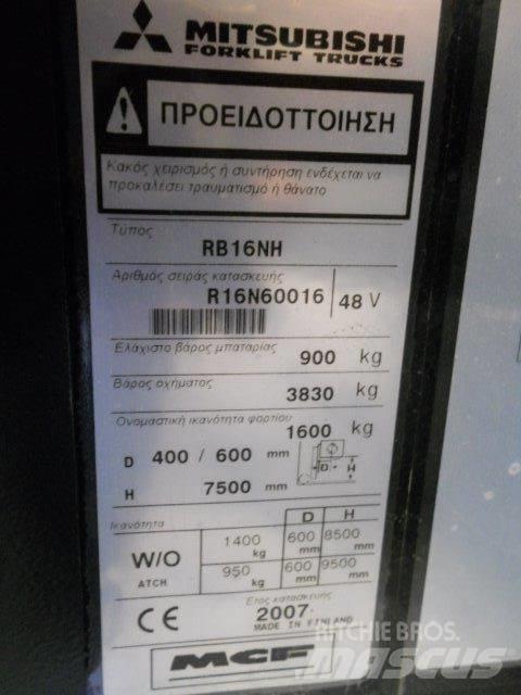 Mitsubishi RB16NH Wózki widłowe wysokiego składowania