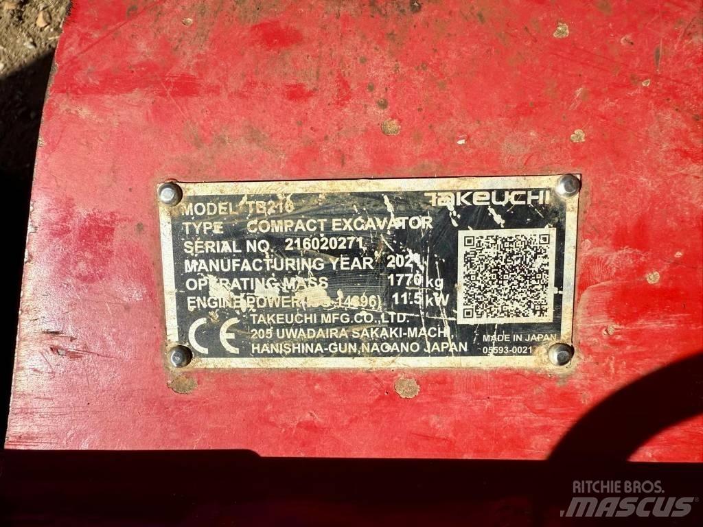 Takeuchi TB 216 Minikoparki