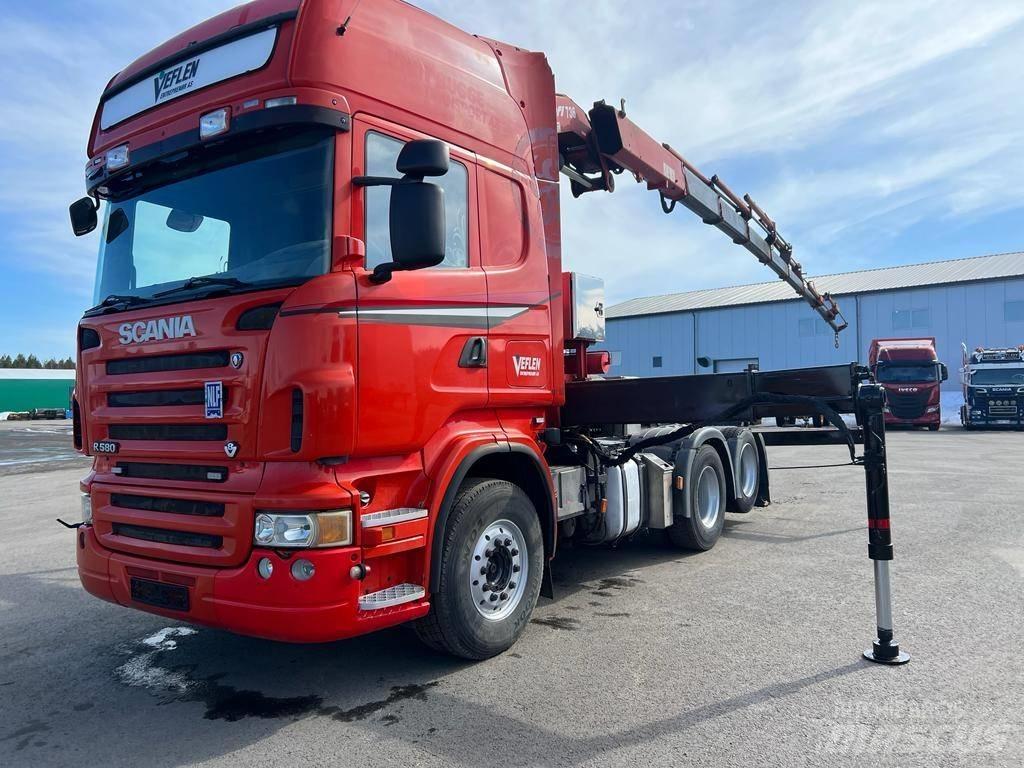 Scania R 580 Żurawie samochodowe