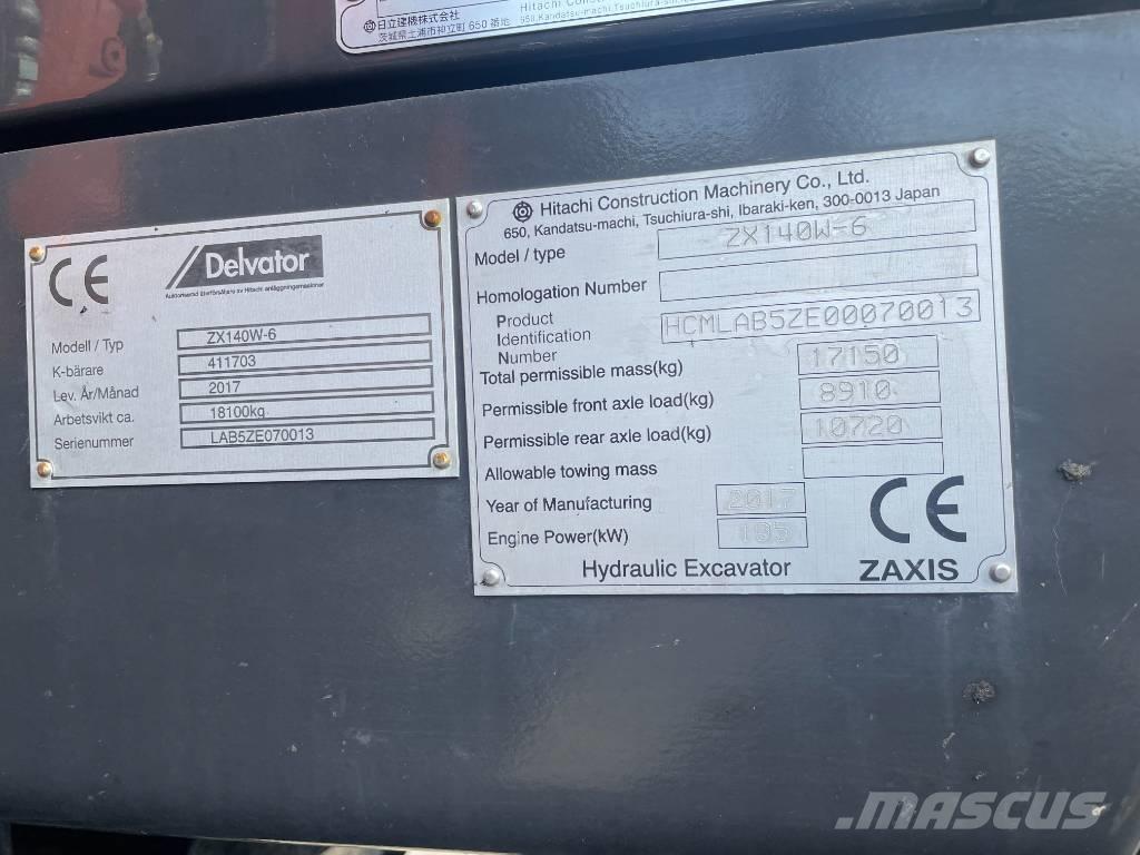 Hitachi 140W Koparki kołowe