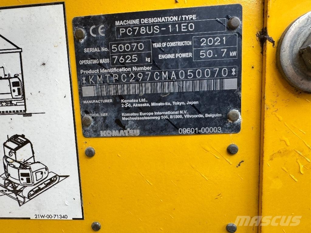 Komatsu PC 78 US Midikoparki  7t - 12t