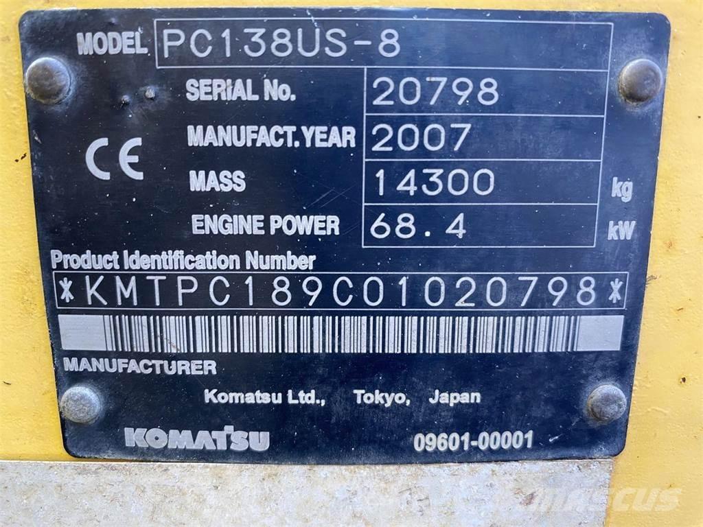 Komatsu PC138US-8 Koparki gąsienicowe