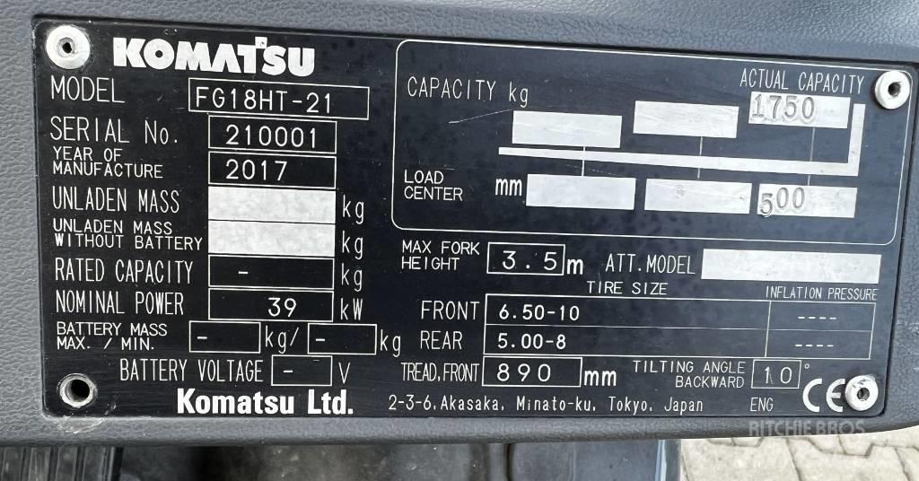 Komatsu FG15HT-21 Wózki LPG