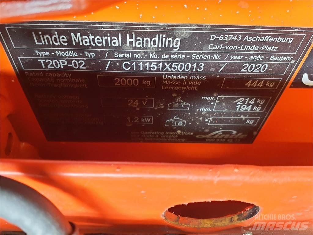 Linde T20P Wózki widłowe unoszące