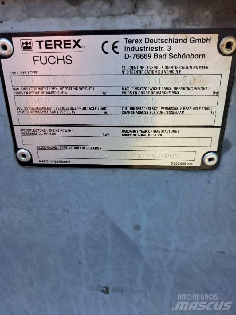 Fuchs MHL350E Koparki przeładunkowe