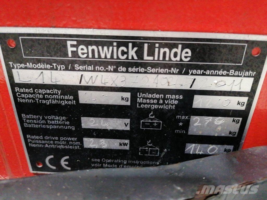 Linde L14 Wózki widłowe unoszące z dyszlem