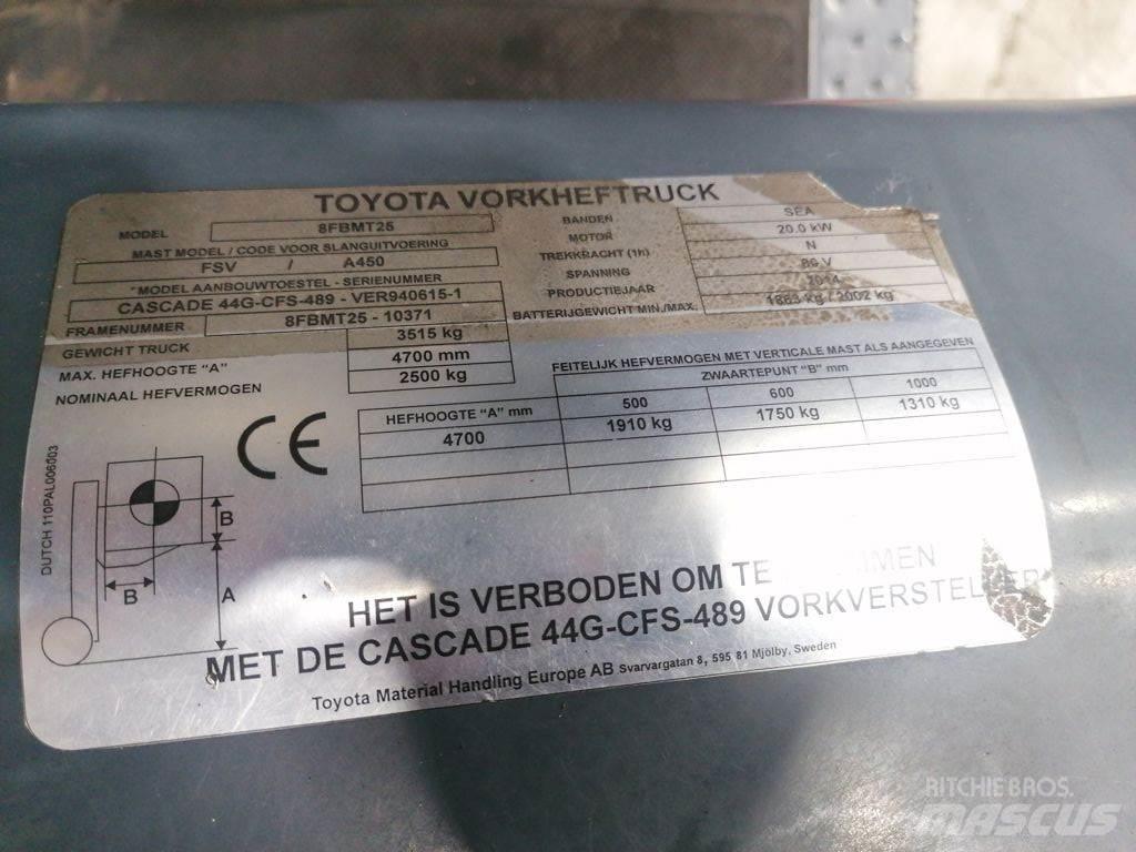 Toyota 8FBMT25 Wózki elektryczne
