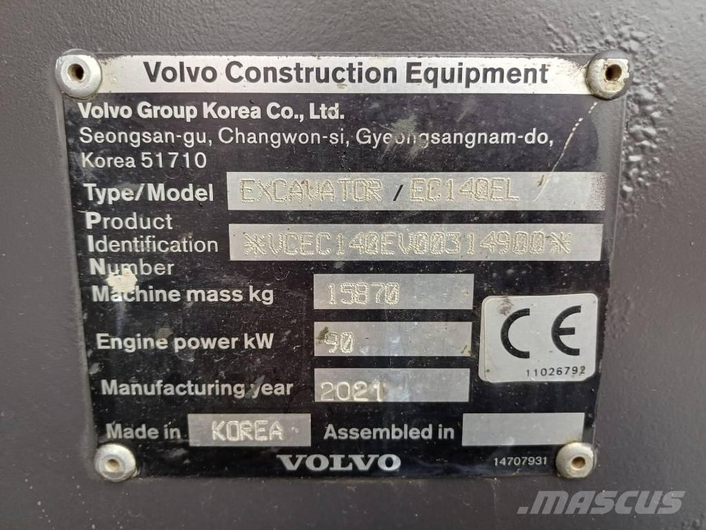 Volvo EC 140 EL Koparki gąsienicowe