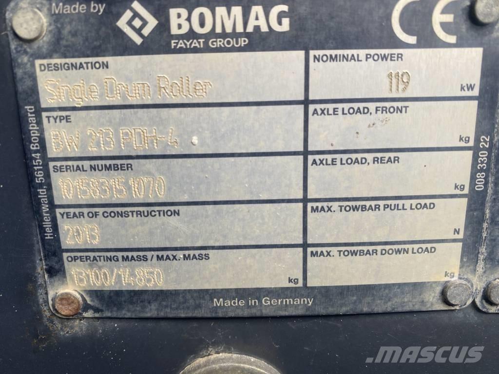 Bomag BW 213 P D H-4 Walce jednobębnowe