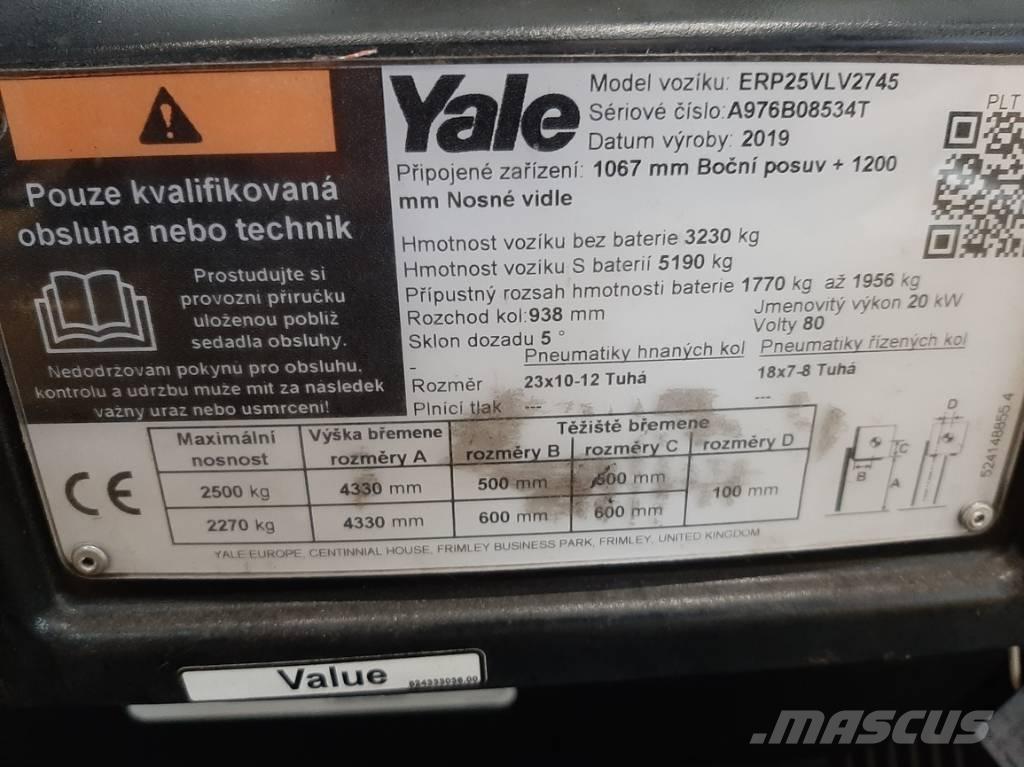 Yale ERP 25 VL Wózki elektryczne