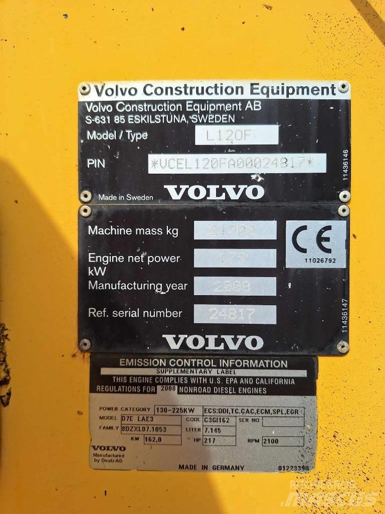 Volvo L 120 F Ładowarki kołowe