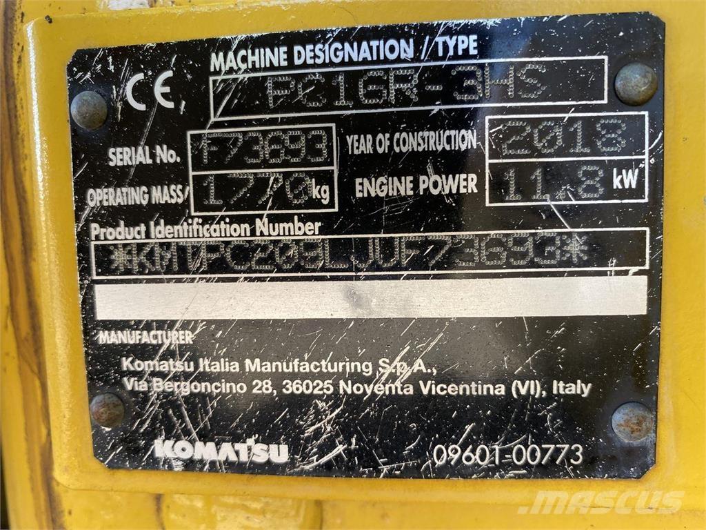 Komatsu PC16R-3HS Koparki kołowe