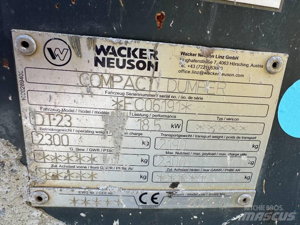 Wacker Neuson DT23 Wozidła gąsienicowe