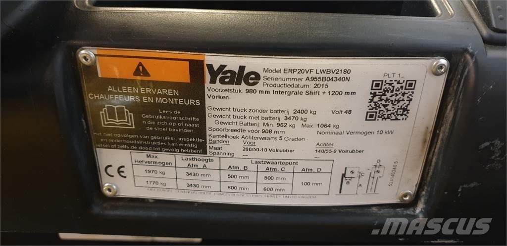 Yale ERP20VF 2014 Wózki elektryczne