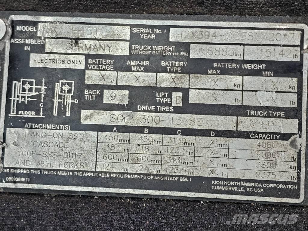 Linde H45T Wózki LPG