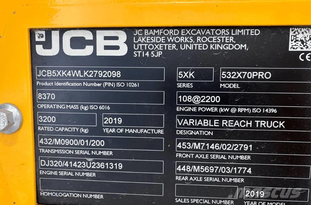 JCB 532-70 Ładowarki rolnicze