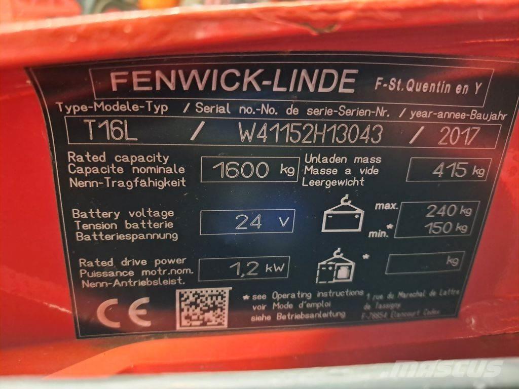 Linde T16L Wózki widłowe unoszące