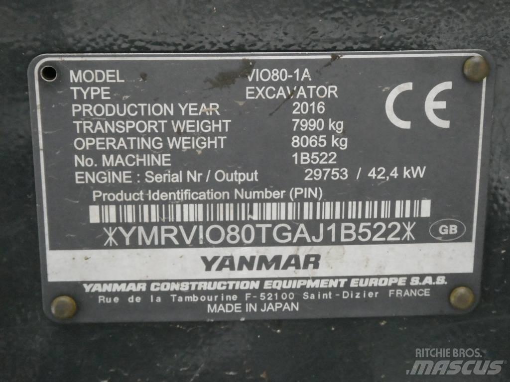 Yanmar Vio 80-1A Midikoparki  7t - 12t