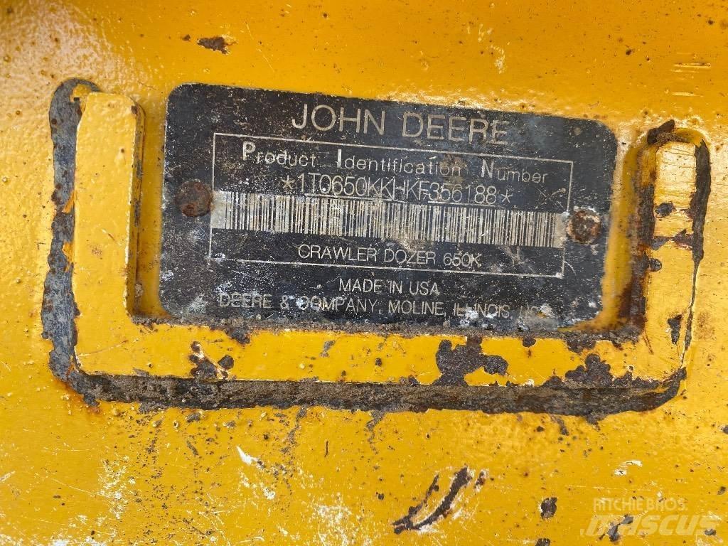 DEERE 650K LGP Spycharki gąsienicowe