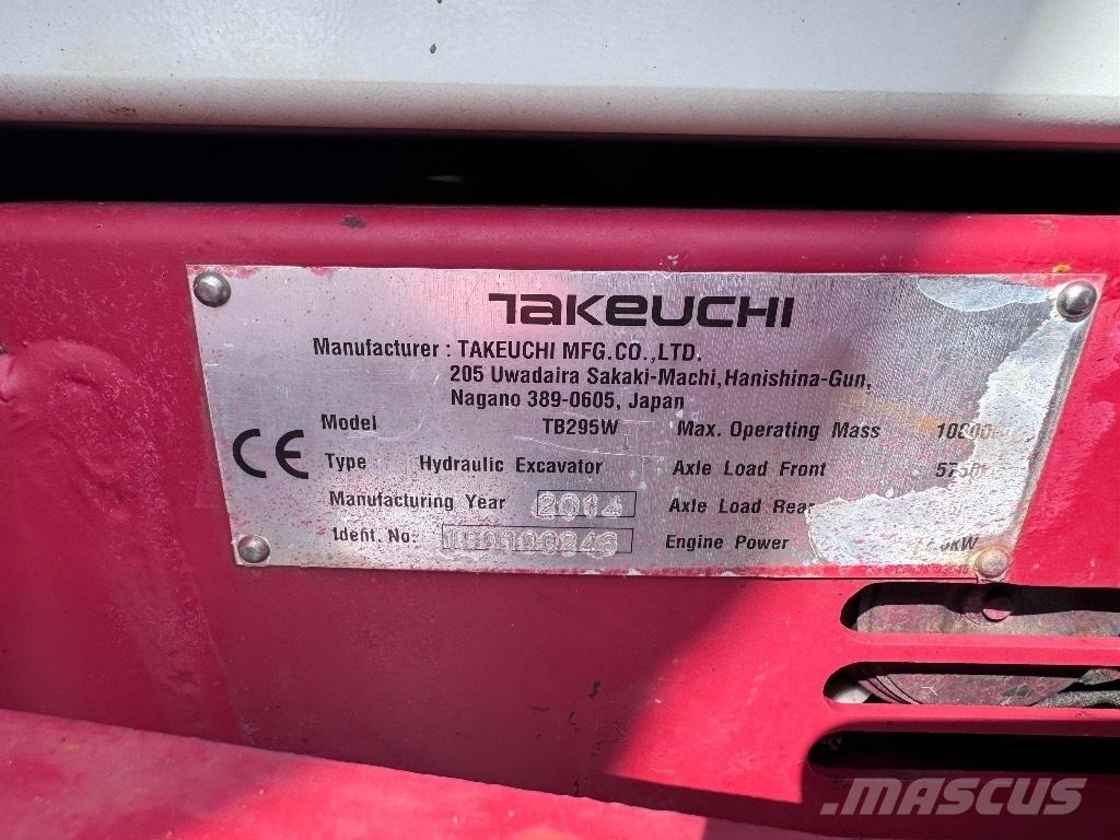 Takeuchi TB 295 W Koparki kołowe