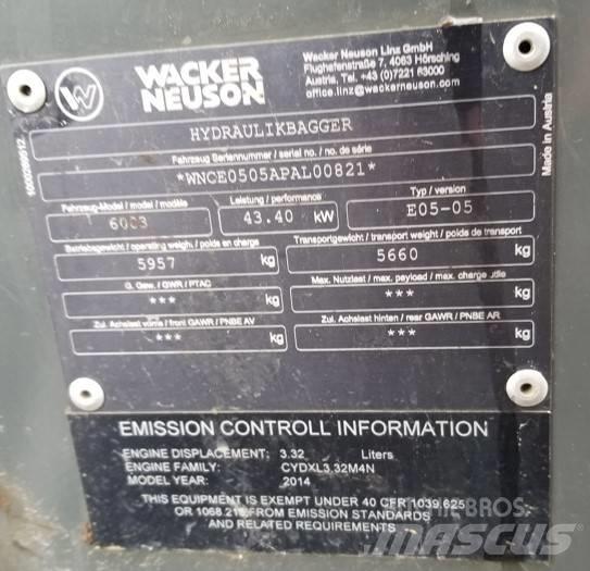 Wacker Neuson 6003 Koparki gąsienicowe